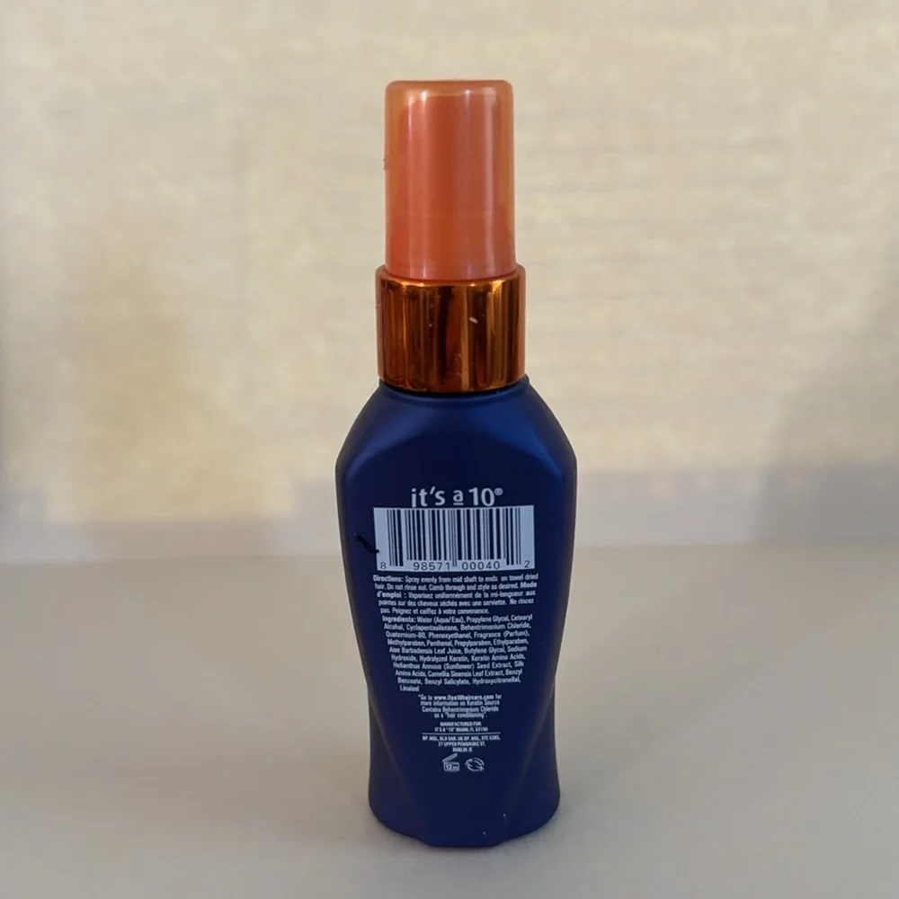 It's A 10 Travel Miracle Leave-In Conditioner Plus Keratin 2oz NIP $16